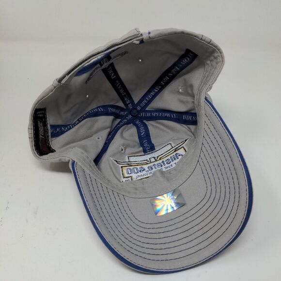 Allstate 400 At the Brickyard Strapback Hat Gray Adjustable 2006 Embroidered - Picture 9 of 11